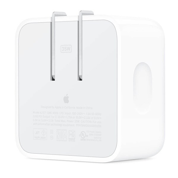 Apple 35W Dual USB-C Port Compact Power Adapter